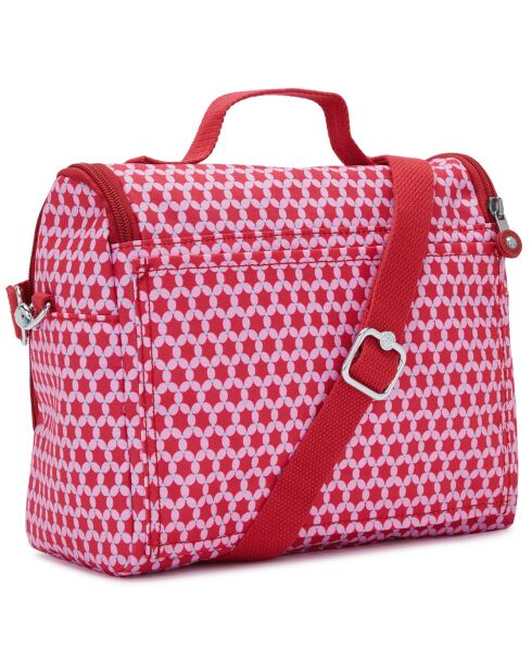 Lunch bag New Kichirou imprimé rose/rouge - 23x12.5x20.5 cm